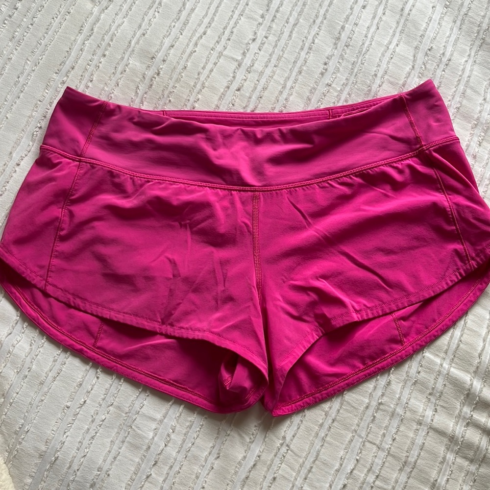 Sonic pink speed up shorts 2.5 inch size 8